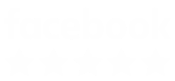 facebook five stars logo white