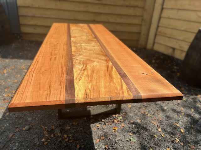 Cherry - Black Walnut - Burly Maple Dining Room table